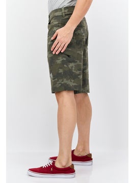 Eddie Bauer Men Regular Fit Camouflage Cargo Shorts, Army Green Combo  - Image 2