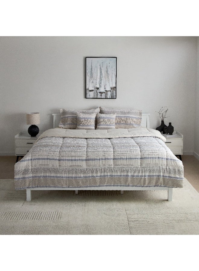 Home Box Mersin 6-Piece Elara Jacquard BIAB King Comforter Set 240 x 220 cm - Image 1