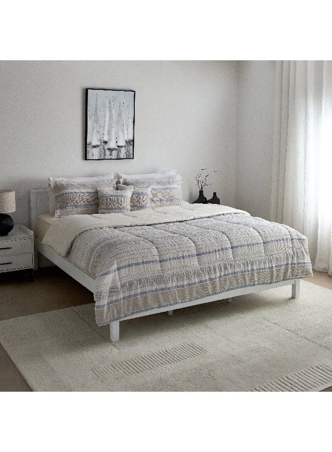 Home Box Mersin 6-Piece Elara Jacquard BIAB King Comforter Set 240 x 220 cm - Image 5