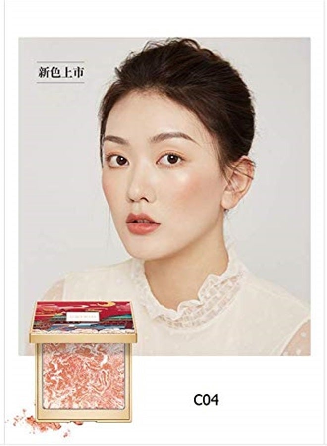 CATKIN Cheek Blush Bake Shimmer Pink Peach Multi Blusher Natural Powder Palette 10g (C04 Shimmer) - Image 2