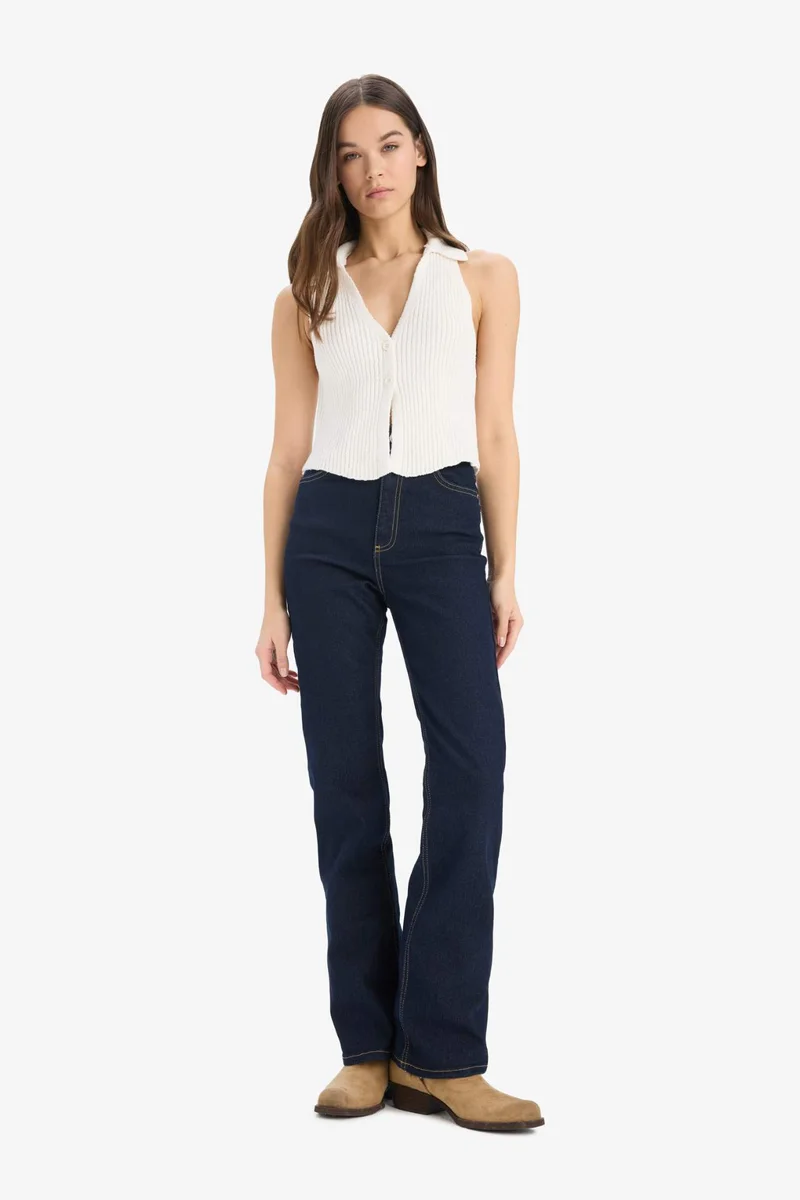 ديفاكتو Slim Fit Polo Collar Vest