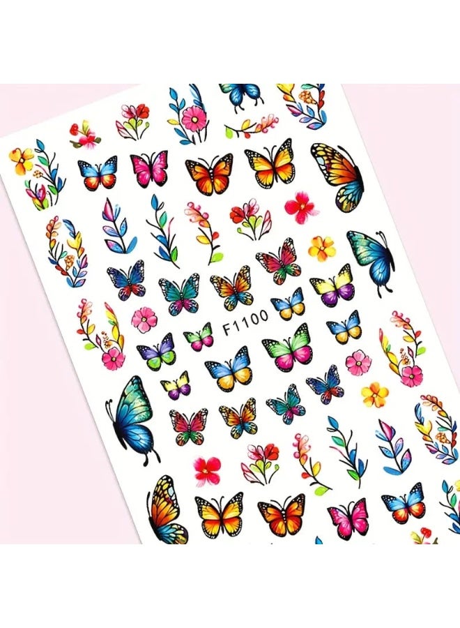 Modern 5D nail stickers - 3D for an attractive nail look in minutes - High-quality sticker compatible with nail polish and gel. - Image 1