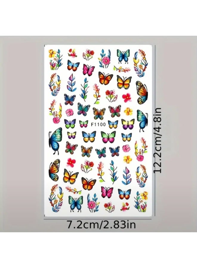 Modern 5D nail stickers - 3D for an attractive nail look in minutes - High-quality sticker compatible with nail polish and gel. - Image 2