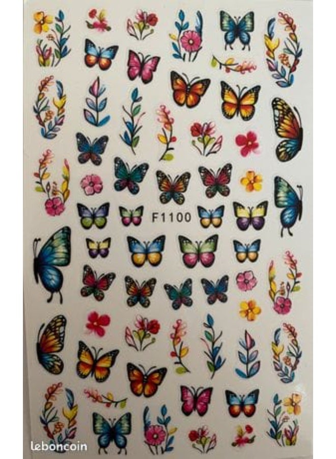 Modern 5D nail stickers - 3D for an attractive nail look in minutes - High-quality sticker compatible with nail polish and gel. - Image 3