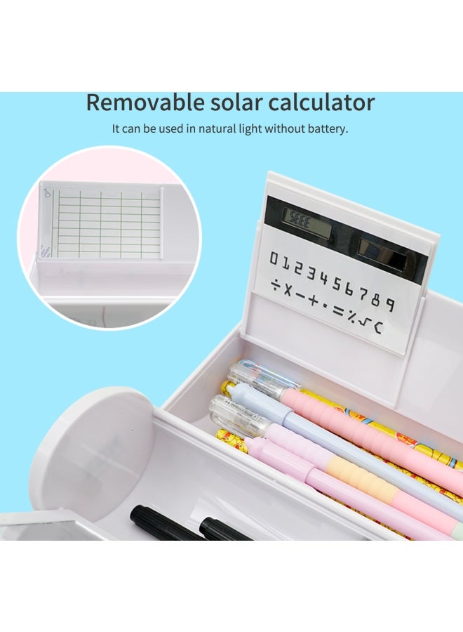 Loquat NBX Multi-functional Pencil Case Cute Cartoon Girl Heart Strawberry Multicolour - Image 4