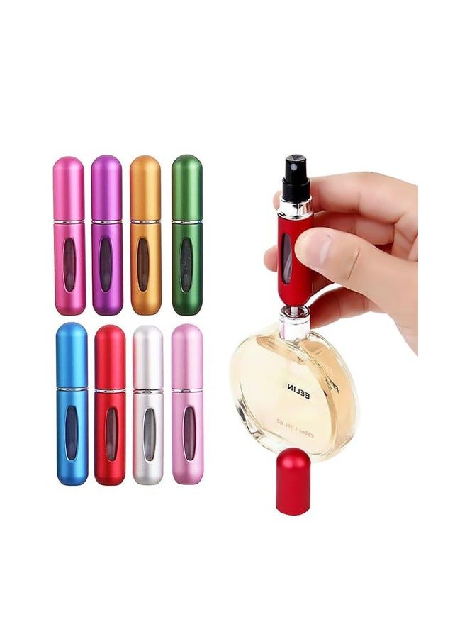 مجموعة زجاجات صغيرة ومحمولة لتخزين العطور قابلة لإعادة التعبئة، مكونة من 3 قطع متعدد الألوان - Image 4