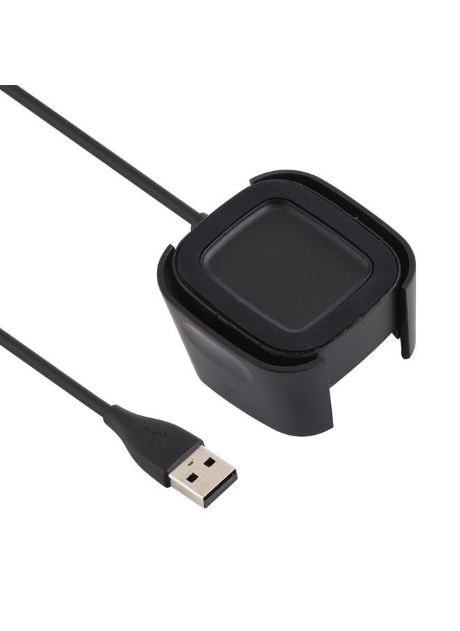HuHa - For Fitbit Versa 2 Charger Charging Dock Base Stand Holder with 1m Charging Cable(Black) - Image 1