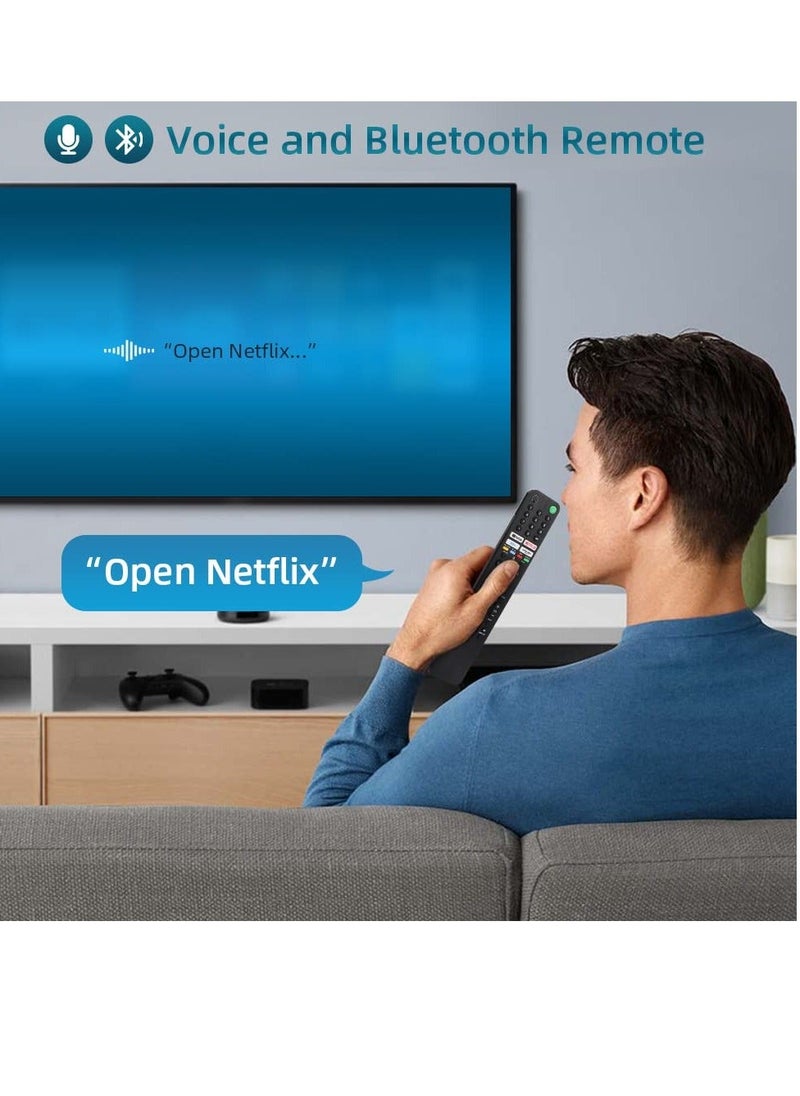 vesus - Replacement Remote Control for Sony Bravia Smart Voice Function TV RMF-TX520U KD-55X79J KD-55X80CJ KD-65X79J KD-65X80CJ KD-65X80J KD-75X79J KD-75X80CJ KD-75X80J KD-75X81J KD43X80J Voice Function - Image 1
