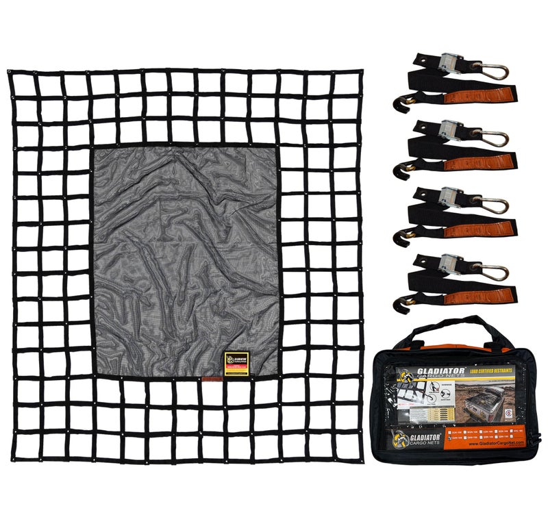 Gladiator Cargo GearSafetyWeb Cargo Net Heavy Duty Truck Bed Organizer Bed Covertie DownAdjustable Trailers CampingLarge LSW100 875 x 10