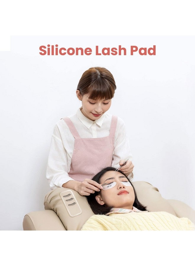 RONRONS 10 Pack Reusable Silicone False Eye Lashes Holder Pad Tray For Eyelashes Extensions,Clear - Image 4