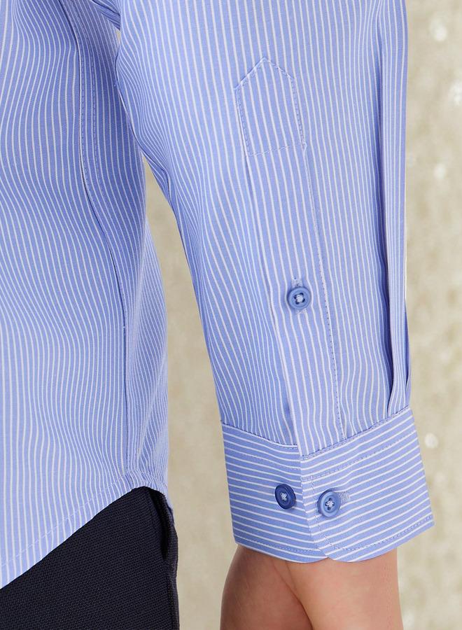 Splash FAV Regular Fit Striped Collared Shirt with Long Sleeves - Image 4