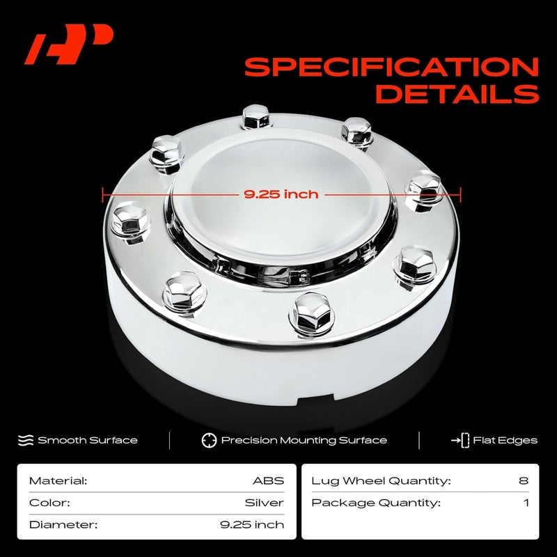 A-Premium Wheel Center Caps for Ram 3500 (2011-2018) - 2-PC Set - Image 3