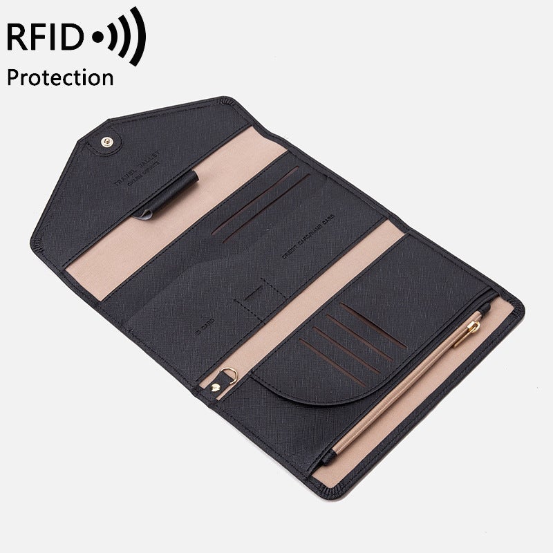 Po Printing Leather Goods * Manufacturers New 30% Discount Id Clip Rfid Passbook Card Package Travel Passbook Package - Image 4