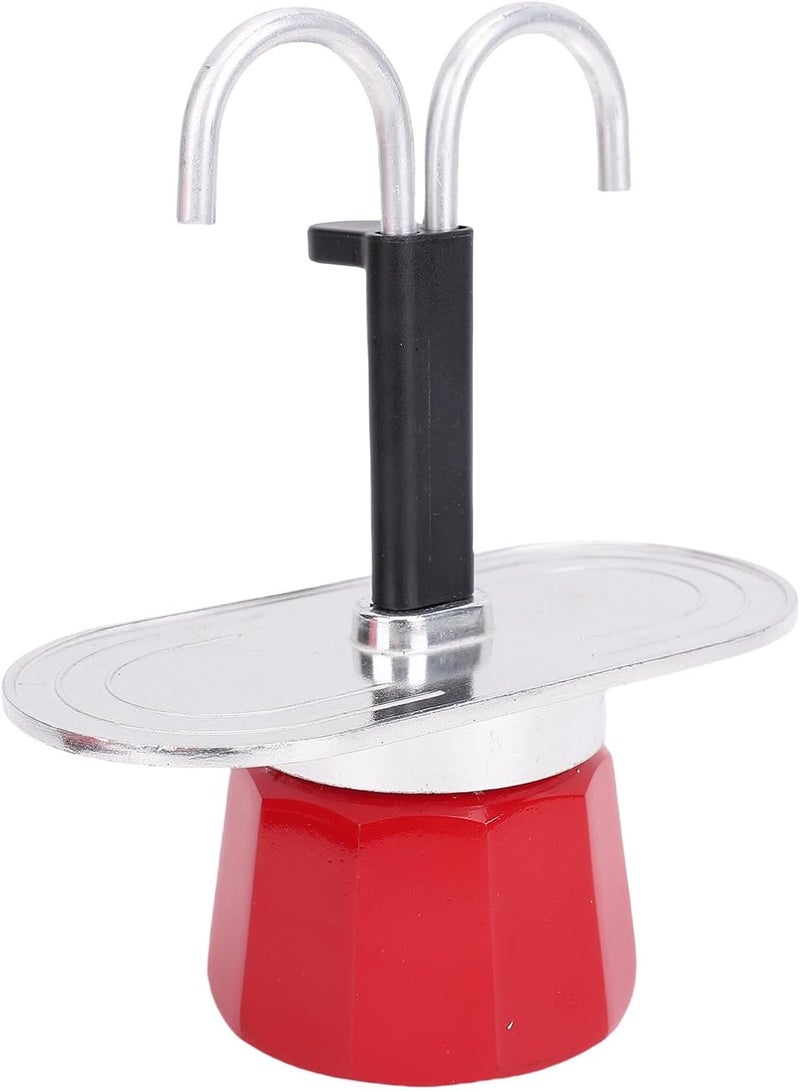 Modern warehouse management Zopsc 2 Cup Stovetop Coffee Pot, Red Aluminum Alloy Pot, 100ml Double Tube Maker, Ideal for Home Travel Camping Stovetop Coffee Maker Multi-style matching design Home & professional compatible Varied available picks Batch consistent craftsmanship Stable domestic stock Light durable upgraded substance Demand fit global economical quality Hardness boosted processed substance Quick available purchase options Public demand affordable quality Detachable clean Season change compatible build Certified local stock Durability boost selected material Mountain region eligible ship Size-sorted warehouse storage Market diverse application fit Cross part assemble fit Moisture proof Daily universal pick Repeated use friendly design Proper storage environment Confirmed available stock Closed & open space compatible - Image 2
