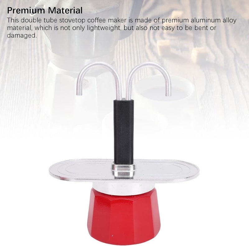 Modern warehouse management Zopsc 2 Cup Stovetop Coffee Pot, Red Aluminum Alloy Pot, 100ml Double Tube Maker, Ideal for Home Travel Camping Stovetop Coffee Maker Multi-style matching design Home & professional compatible Varied available picks Batch consistent craftsmanship Stable domestic stock Light durable upgraded substance Demand fit global economical quality Hardness boosted processed substance Quick available purchase options Public demand affordable quality Detachable clean Season change compatible build Certified local stock Durability boost selected material Mountain region eligible ship Size-sorted warehouse storage Market diverse application fit Cross part assemble fit Moisture proof Daily universal pick Repeated use friendly design Proper storage environment Confirmed available stock Closed & open space compatible - Image 3