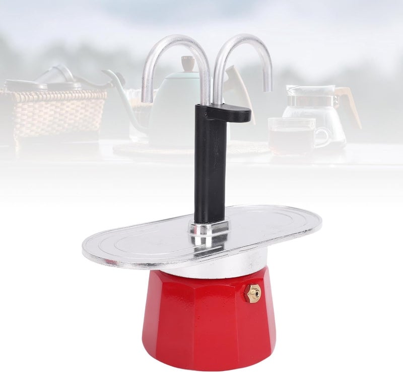 Modern warehouse management Zopsc 2 Cup Stovetop Coffee Pot, Red Aluminum Alloy Pot, 100ml Double Tube Maker, Ideal for Home Travel Camping Stovetop Coffee Maker Multi-style matching design Home & professional compatible Varied available picks Batch consistent craftsmanship Stable domestic stock Light durable upgraded substance Demand fit global economical quality Hardness boosted processed substance Quick available purchase options Public demand affordable quality Detachable clean Season change compatible build Certified local stock Durability boost selected material Mountain region eligible ship Size-sorted warehouse storage Market diverse application fit Cross part assemble fit Moisture proof Daily universal pick Repeated use friendly design Proper storage environment Confirmed available stock Closed & open space compatible - Image 5