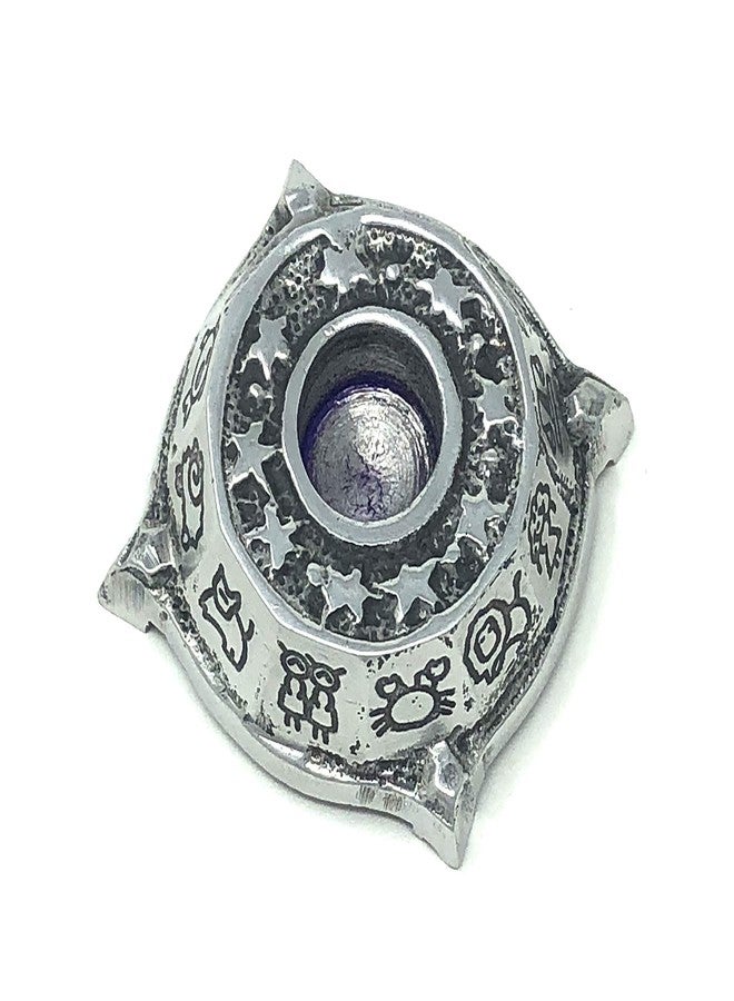 vrinda Aluminum Chime Candle Holder Zodiac 2" - Image 3