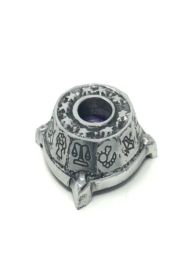 vrinda Aluminum Chime Candle Holder Zodiac 2" - Image 4