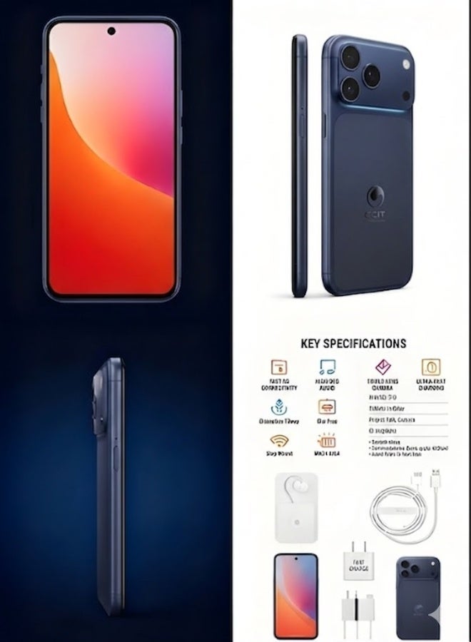 CCIT T17 Promax 5G Smartphone | 6.8" Display, 1TB ROM, 16GB RAM & 6000mAh Battery - Image 3