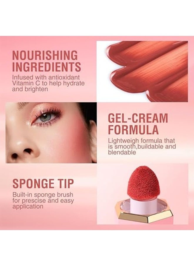 Generic - Creamy Liquid Blush for Cheeks with a Soft, Lightweight, Long-Wearing Texture (#102 Float On) - Image 1