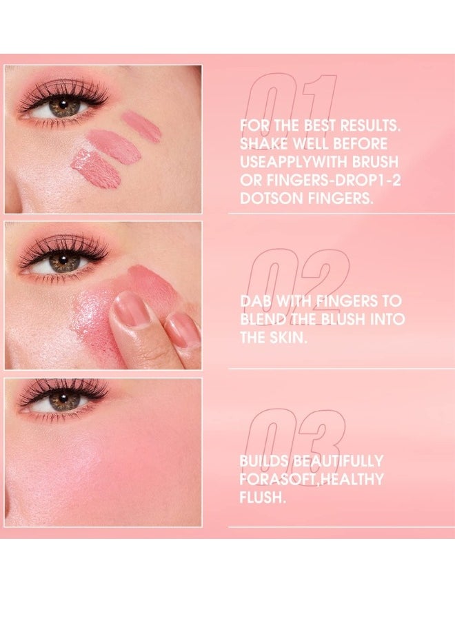 Generic - Creamy Liquid Blush for Cheeks with a Soft, Lightweight, Long-Wearing Texture (#102 Float On) - Image 1