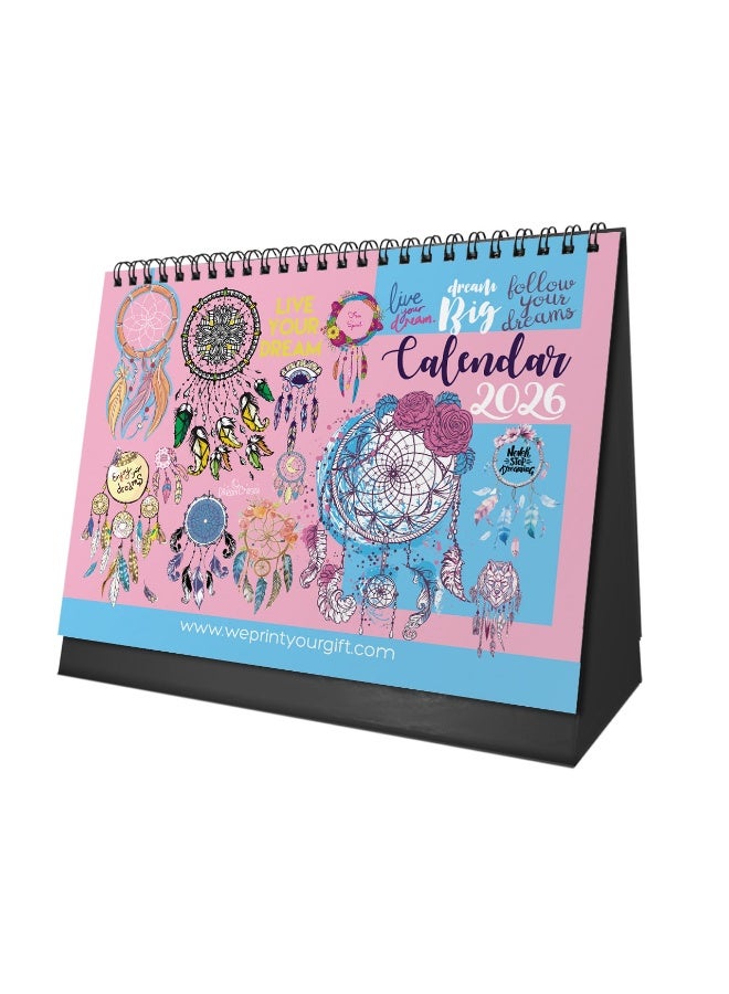 We Print, Your Gift Dream catcher desk calendar, 2026 - Image 1