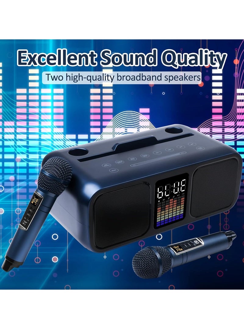 سمارت بيري Wireless Karaoke Speaker System with Dual Microphones - Portable PA System for Parties, Picnics, and Events - Image 4