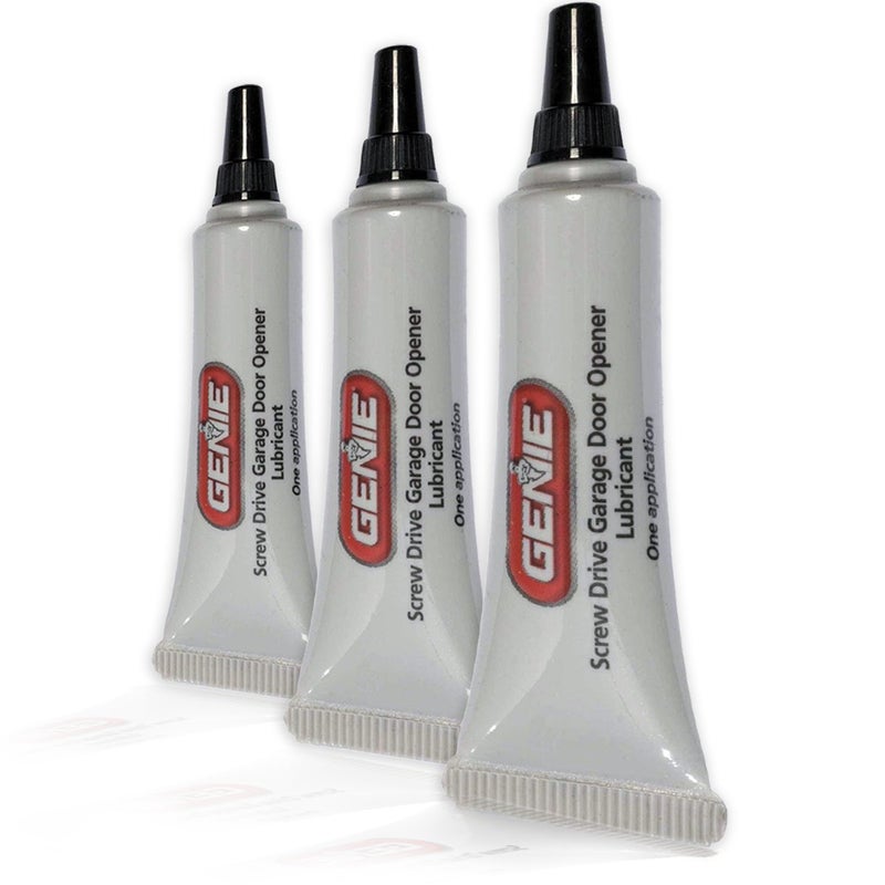 Genie Screw Drive Lube â€“ Reduce Noise with Only Recommended Lubricant Garage Door Openers, 0.25 oz. Each (3 Pack) -GLU-R, 9.00in. x 7.00in. x 0.60in, Original Version - Image 1