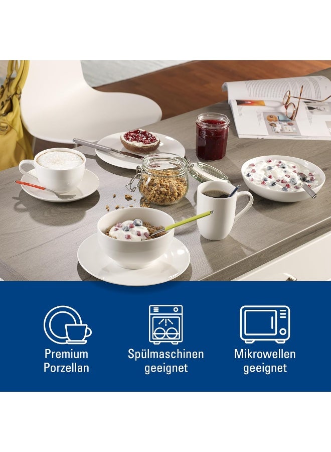 Villeroy & Boch Villeroy Boch For Me 16Piece Dinnerware Set Service for 4 Plates Bowls Mugs Premium Porcelain Made in Germany - Image 2