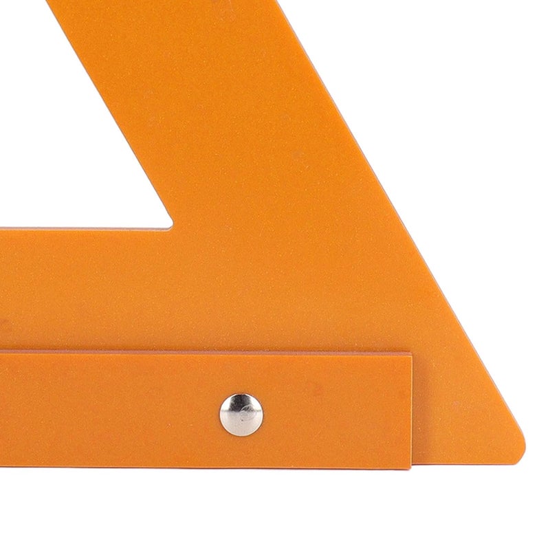 Mechanical Angle Woodworking Square Ruler 220x380mm with 2 Sliders for Measuring Drilling - Image 3