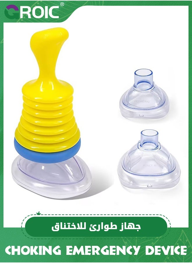GROIC - Choking Emergency Device, Portable Suction Rescue Device, LifeVac Home Kit, Helps to Remove Clogged Objects, Portable Airway Suction Device for Home and Travel, First Aid Kit for Kids and Adults - Image 1