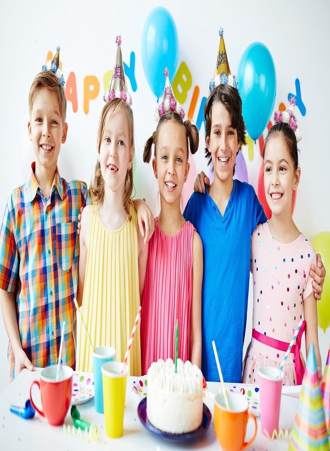 تي أس جي قبعات حفلات مخروطية الشكل لأعياد الميلاد السعيدة من TSJ، 10 قطع، قبعات حفلات أعياد الميلاد للأطفال والكبار - Image 3