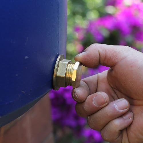 SIGURANTA Male Brass Pipe Plug Outer Garden Hose 3/4" GHT Male Threaded End Cap Plug Garden Irrigation Pipe Fittings Water Tubing Stopper(3 Pack) - Image 4