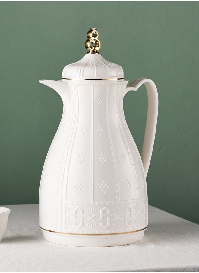 REEM Tea/Coffee Flask 1L Ivory/Gold  - Image 2