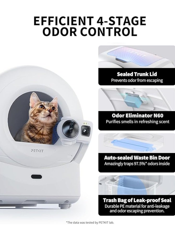 PetKit - PETKIT New Purobot Ultra Self-Packing & AI-Powered Camera Automatic Cat Litter Box, 5G WiFi Self Cleaning Cat Litter Box, True Hands-Free Auto Scooping Cat Litter Box with App control - Image 1