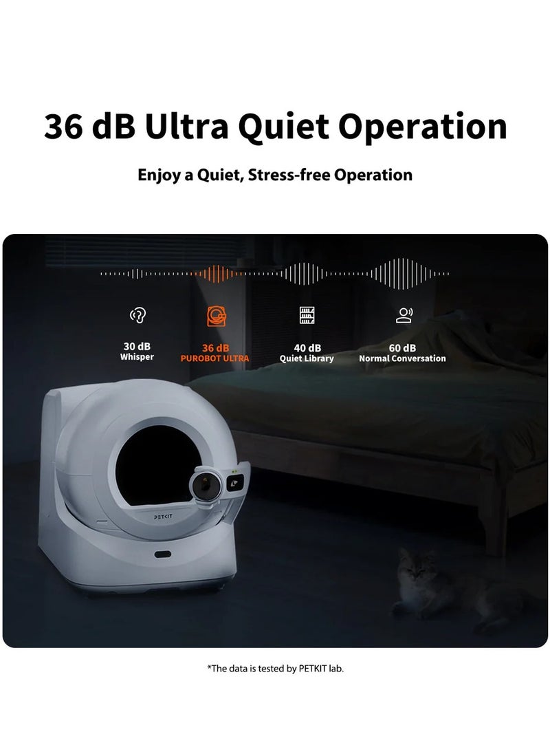 PetKit - PETKIT New Purobot Ultra Self-Packing & AI-Powered Camera Automatic Cat Litter Box, 5G WiFi Self Cleaning Cat Litter Box, True Hands-Free Auto Scooping Cat Litter Box with App control - Image 1