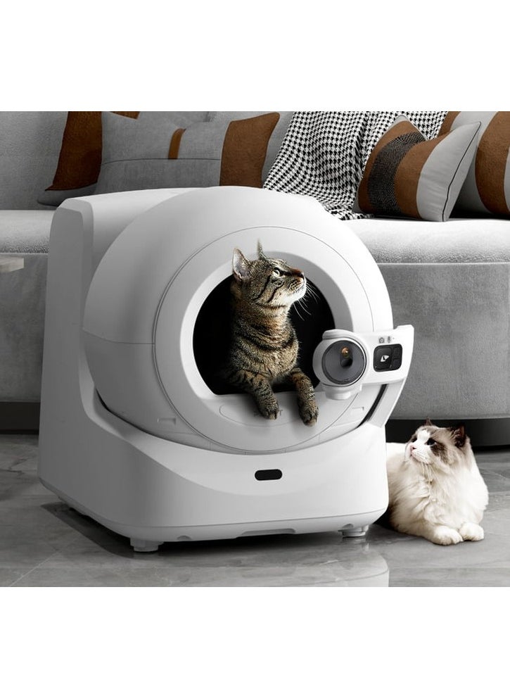 PetKit - PETKIT New Purobot Ultra Self-Packing & AI-Powered Camera Automatic Cat Litter Box, 5G WiFi Self Cleaning Cat Litter Box, True Hands-Free Auto Scooping Cat Litter Box with App control - Image 1