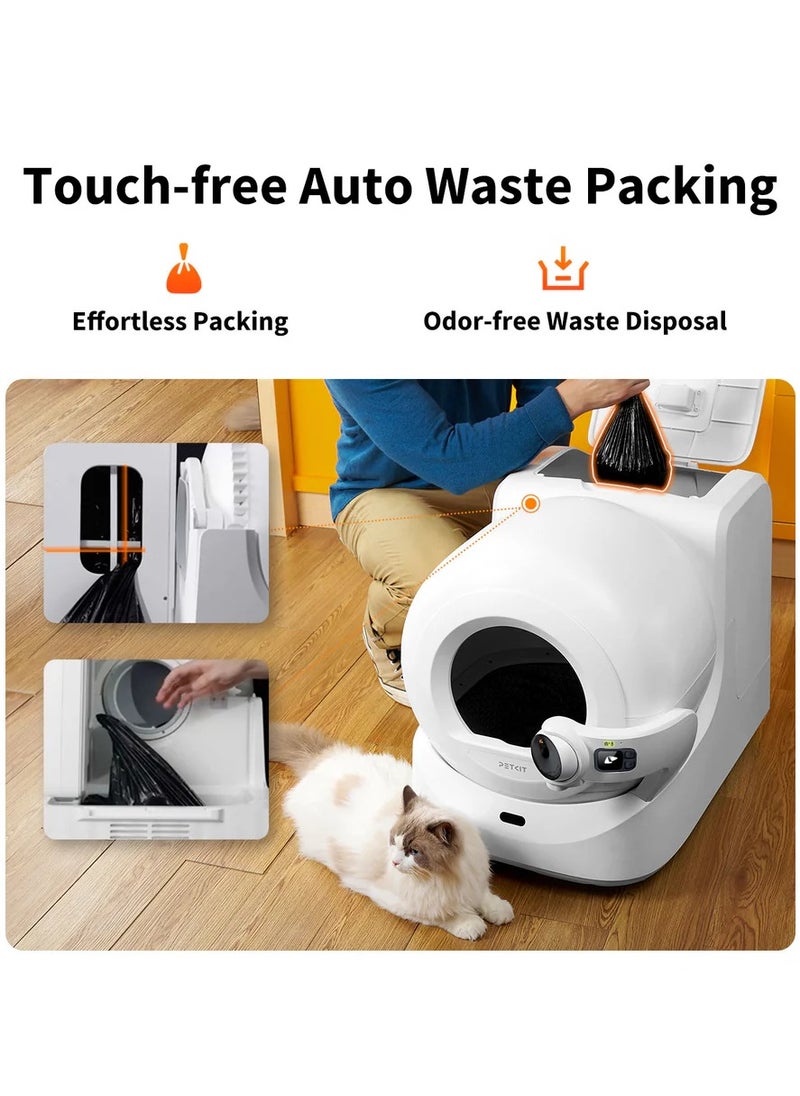 PetKit - PETKIT New Purobot Ultra Self-Packing & AI-Powered Camera Automatic Cat Litter Box, 5G WiFi Self Cleaning Cat Litter Box, True Hands-Free Auto Scooping Cat Litter Box with App control - Image 1