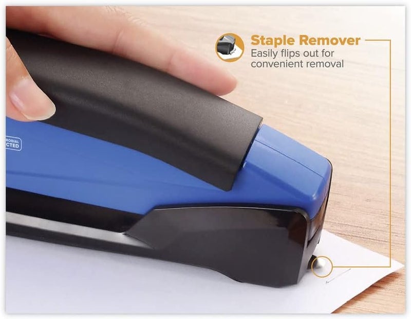 PaperPro -Bostitch 1122 inPOWER Stapler, 20-Sheet Capacity, Blue - Image 4