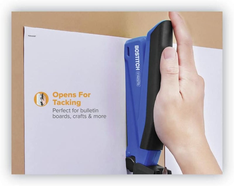PaperPro -Bostitch 1122 inPOWER Stapler, 20-Sheet Capacity, Blue - Image 3