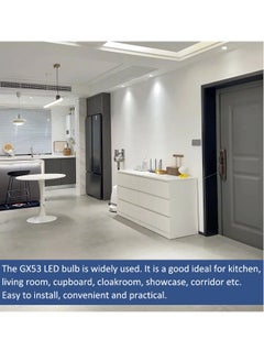 Generic GX53 LED Bulb 7W Cool White 6000K, Replace 50W GX53 Halogen or GX53 CFL, 665LM, AC 220V, 120° Beam Angle, Non Dimmable, Energy Saving, Puck Light, Under Cabinet Lighting for Kitchen, 4 Pack  - Image 5