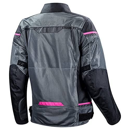 LS2 Riva Womens Jacket (Black/Dark Gray/Pink - X-Large) - Image 2