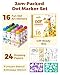 JUPITEARTH 42 PCS Dot Markers for Toddlers 16 Colors Washable Bingo Daubers with 120 PDF  24 Printed Activity Papers 2 Stencils NonToxic Dot Paint for Toddler 13 Markers for Kid Arts and Crafts - Image 4