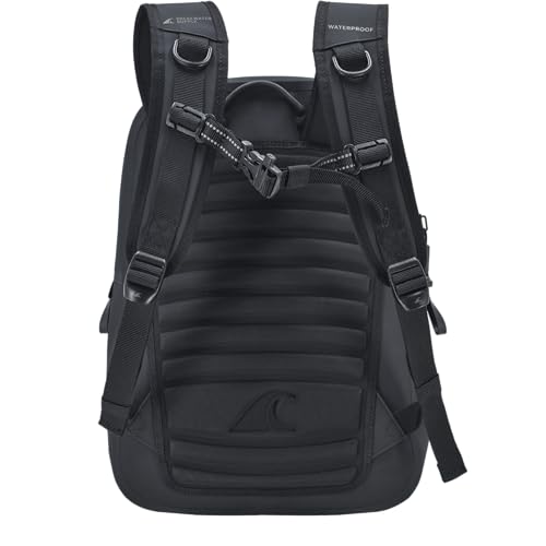 Breakwater Supply™ Fogland Lite Small Waterproof IP68 Submersible Backpack | Laptop Sleeve & Airtight Zippers for Outdoors, Surfing, Kayaking, Hiking, Cycling, Unisex TPU Dry Bag (Stealth Black, 15L) - Image 2