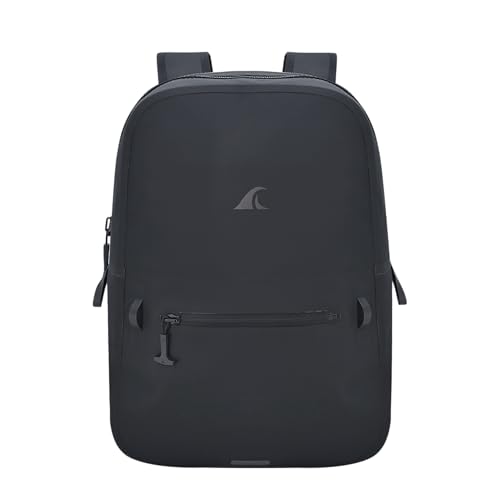 Breakwater Supply™ Fogland Lite Small Waterproof IP68 Submersible Backpack | Laptop Sleeve & Airtight Zippers for Outdoors, Surfing, Kayaking, Hiking, Cycling, Unisex TPU Dry Bag (Stealth Black, 15L) - Image 1