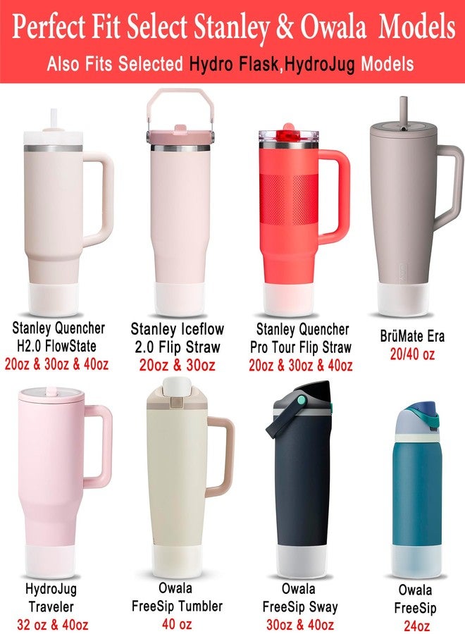 KTKUDY 2-Pack Silicone Boots for Stanley, Owala & More, Fits Select Cups & Bottles - Image 2