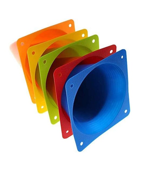 5Pcs Soccer Cones Sports Training Agility Field Marker Plastic Cones