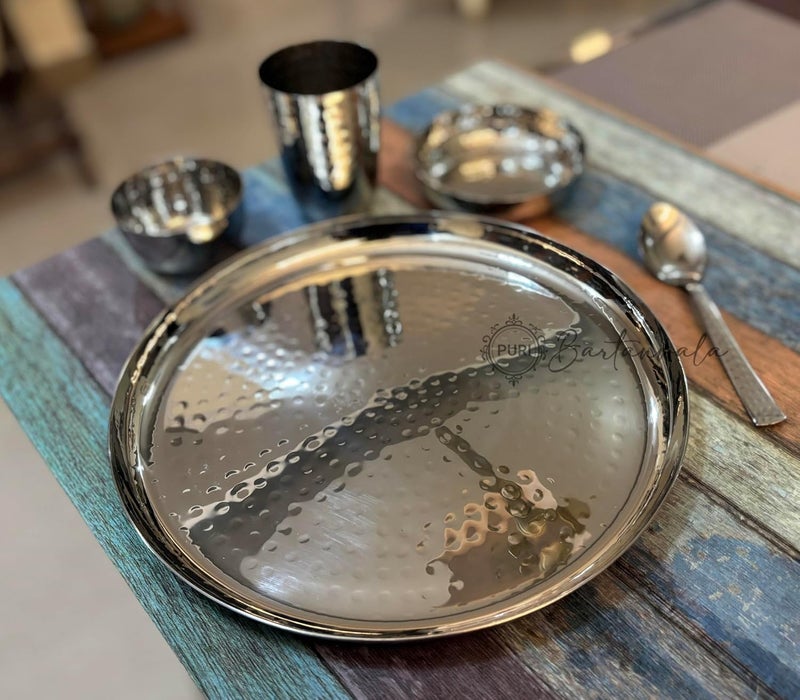 PURI BARTANWALA طقم أطباق وأوعية من الفولاذ المقاوم للصدأ المصقول من بورتانوالا - 5 قطع - Image 5