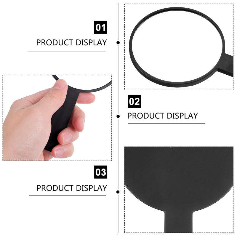 Portable Handheld Travel Mirror with Handle Compact Makeup Mirror for Women - Image 4