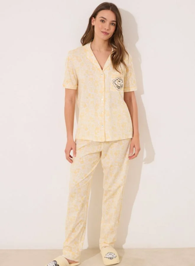 women'secret Little Miss Mr. Men Floral Cotton Classic Pyjamas